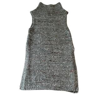 Aritzia Wilfred Free Gray Speckled Wool Alpaca Silk Sleeveless Sweater Sz XS